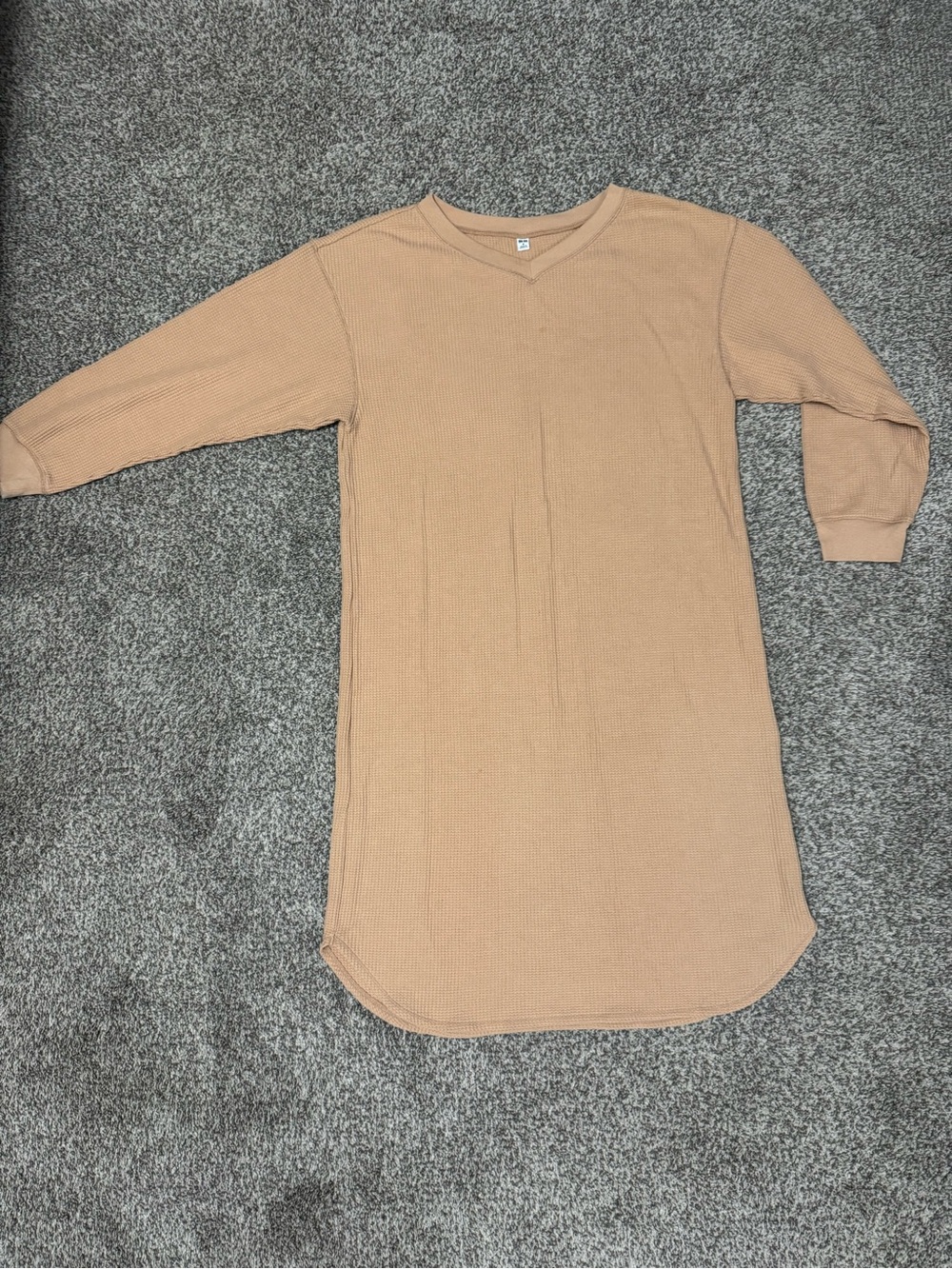 UNIQLO Waffle Knit Long Sleeve Maxi Dress – M